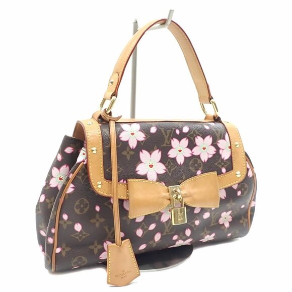 LOUIS VUITTON Monogram Cherry Blossom Sac Retro PM Handbag Takashi Murakami Tote - Picture 3 of 12